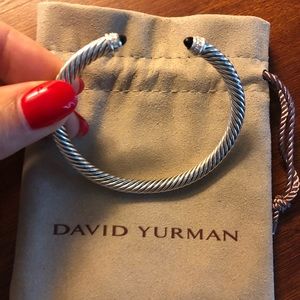 David Yurman 5mm Black Onyx Bracelet Cuff